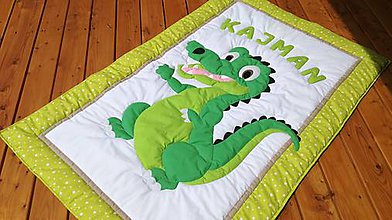 Detský textil - Deka s krokodílkom - 10839043_