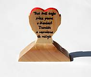 Dekorácie - Dekorácia z dreva - Malé srdce v dlaniach - Darček - 10845484_