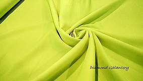 Textil - Gabardén - neónovo žltý - cena za 10 cm - 10849122_