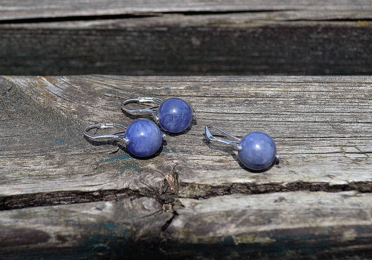 Strieborná rhodiovaná sada Tanzanit