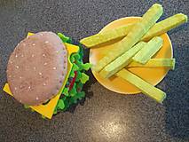 Hračky - Šité burger menu - 10848816_