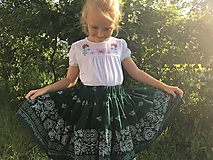 Detské oblečenie - Dievčenská folklórna suknička - 10851045_