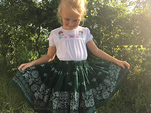 Dievčenská folklórna suknička