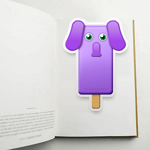 Papiernictvo - Nanuková záložka do knihy - sloník (simple) - 10849829_