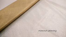 Textil - Tyl s leskom - šedý (Zlatá) - 10852639_