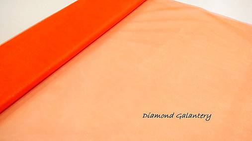 Textil - Tyl s leskom - šedý (Oranžová) - 10852638_