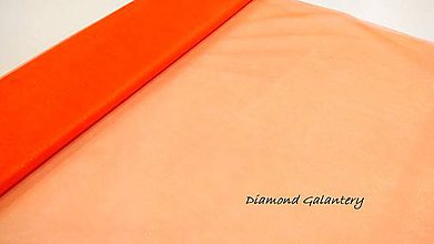 Textil - Tyl s leskom - šedý (Oranžová) - 10852638_