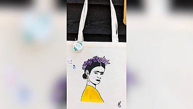 Nákupné tašky - ♥ Plátená, ručne maľovaná taška ♥  (C3) - 10851821_