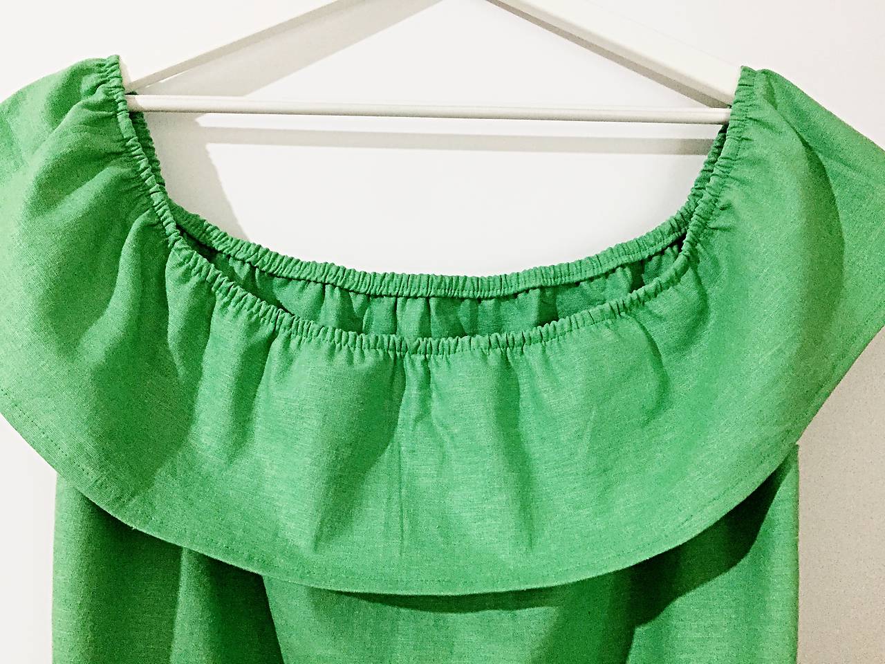 Zelené ľanové šaty