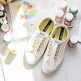 Ponožky, pančuchy, obuv - Rainbow (Rainbow maľovanie + korálky/Novesta Star Master) - 10857898_