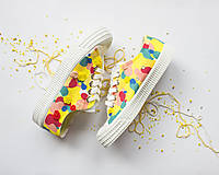 Ponožky, pančuchy, obuv - Rainbow (Rainbow maľovanie (topánky zaslané)) - 10857901_