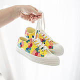 Ponožky, pančuchy, obuv - Rainbow (Rainbow maľovanie + korálky/Novesta Star Master) - 10857915_
