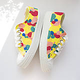 Ponožky, pančuchy, obuv - Rainbow (Rainbow maľovanie (topánky zaslané)) - 10857952_
