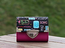 Peňaženky - Peněženka Spring Růžová, 10 karet, 2 kapsy - 10856000_