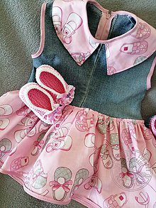 Detské oblečenie - Rifľové šaty - 10860261_