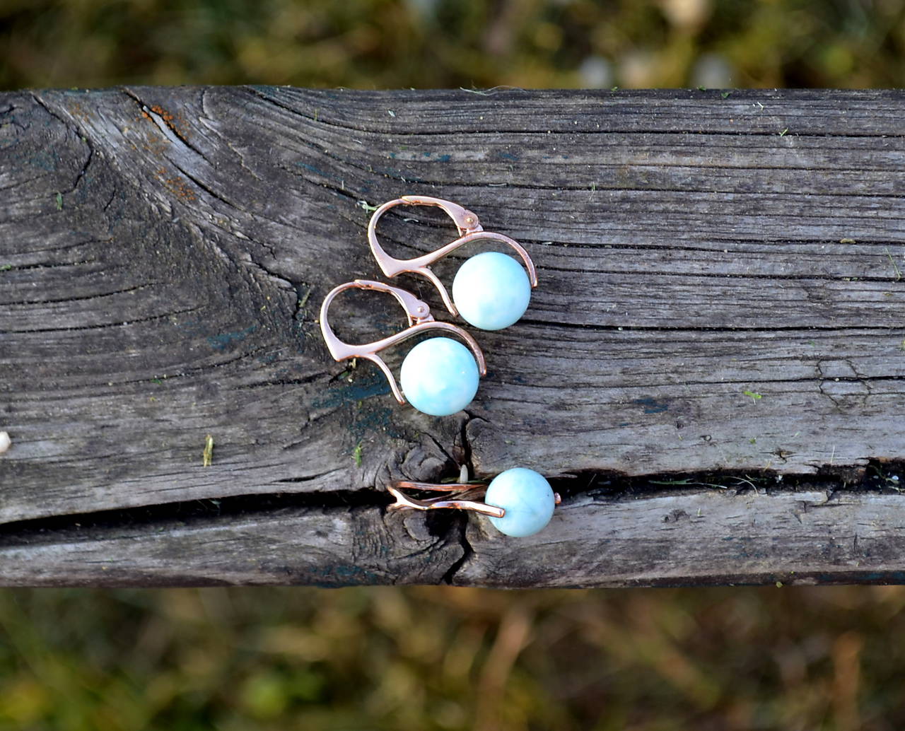 Pozlátená Ag sada Larimar