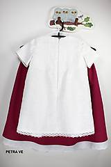 Detské oblečenie - Detské ľanové šaty alebo tunika, skladané, zapínanie na zips - 10860124_