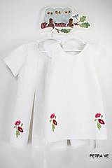 Detské oblečenie - Detské ľanové šaty alebo tunika, skladané, zapínanie na zips - 10860127_