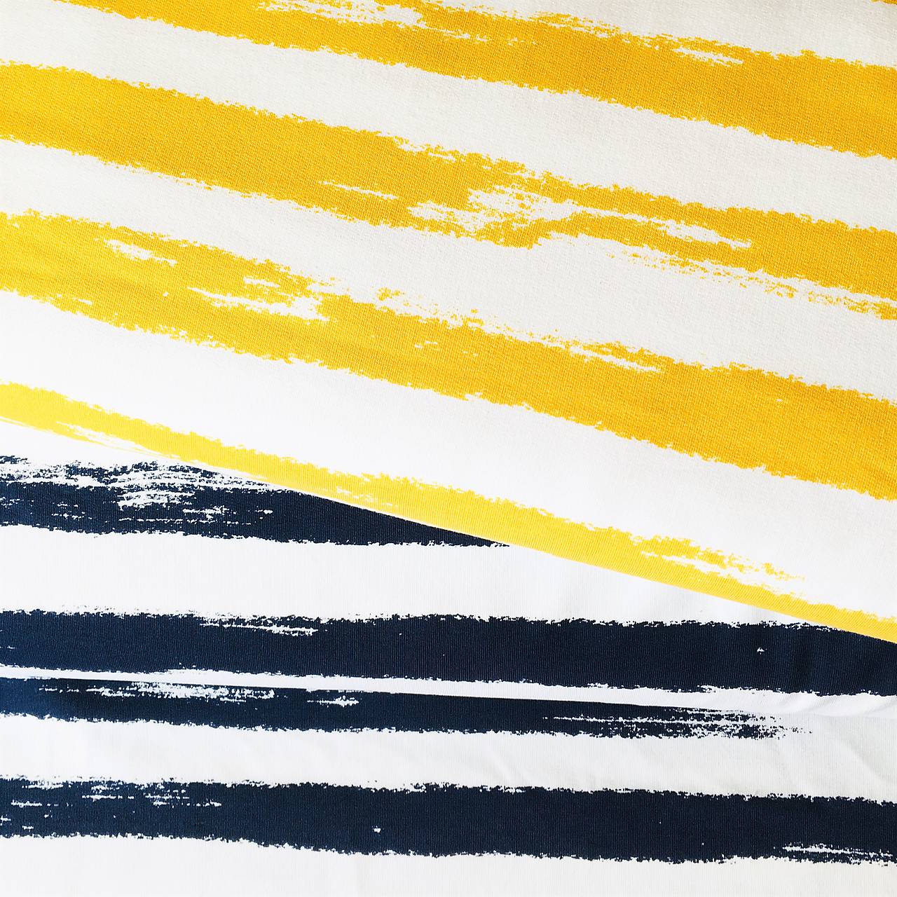 bavlnený úplet Maľované pruhy, šírka 160 cm