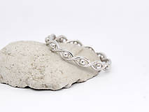 Prstene - 585/1000 zlatý prsteň (biele zlato) - 10863770_