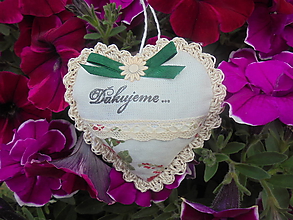 Darčeky pre svadobčanov - Srdiečko do dlane-svadobné (Béžová) - 10866248_