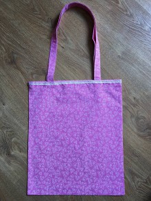 Nákupné tašky - Taška ružová srdiečka - 10868419_