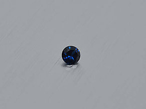 Minerály - ZAFÍR prírodný modrý okrúhly 3.7 mm NAHRIEVANÝ - 10867711_