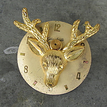 Brošne - Brož se zlatým jelenem na ciferníku GLASHUTTE - 10871262_