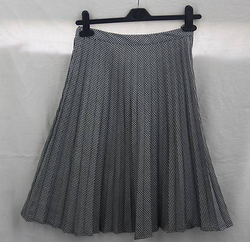 Sukňa. Plisovaná retro pepitová suknička.