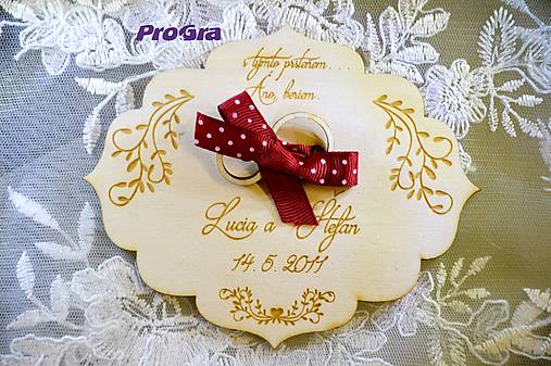 Prstene - Áno, Beriem - Tanierik na obrúčky (Béžová) - 10874517_