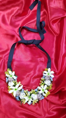 Náhrdelníky - Jemný kvetinový náhrdelník - 10874033_