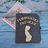 Papiernictvo - Obal na tehotenský preukaz s nápisom - 10878324_