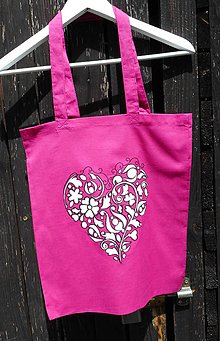 Nákupné tašky - pink-eko taška - 10877450_