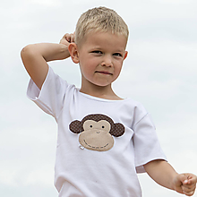 Detské oblečenie - tričko OPICA 86 - 134 (dlhý aj krátky rukáv) - 10877500_