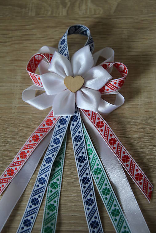 Svadobné pierka - svadobné pierka folklórne pre starejšieho - 10877923_