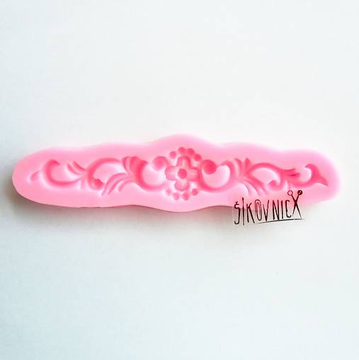 Nástroje - Silikónová forma, bordúra, ornament, 13,8x3,3 cm - 10879687_
