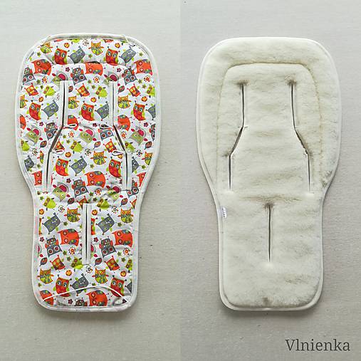 Detský textil - VLNIENKA Podložka do športového bežeckého kočíka B.O.B. REVOLUTION 100% MERINO BOB - 10883121_
