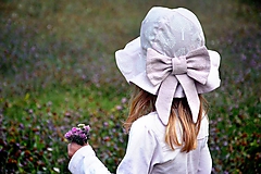 Detské čiapky - Letný utraľahký  klobúk Violet - 10884298_