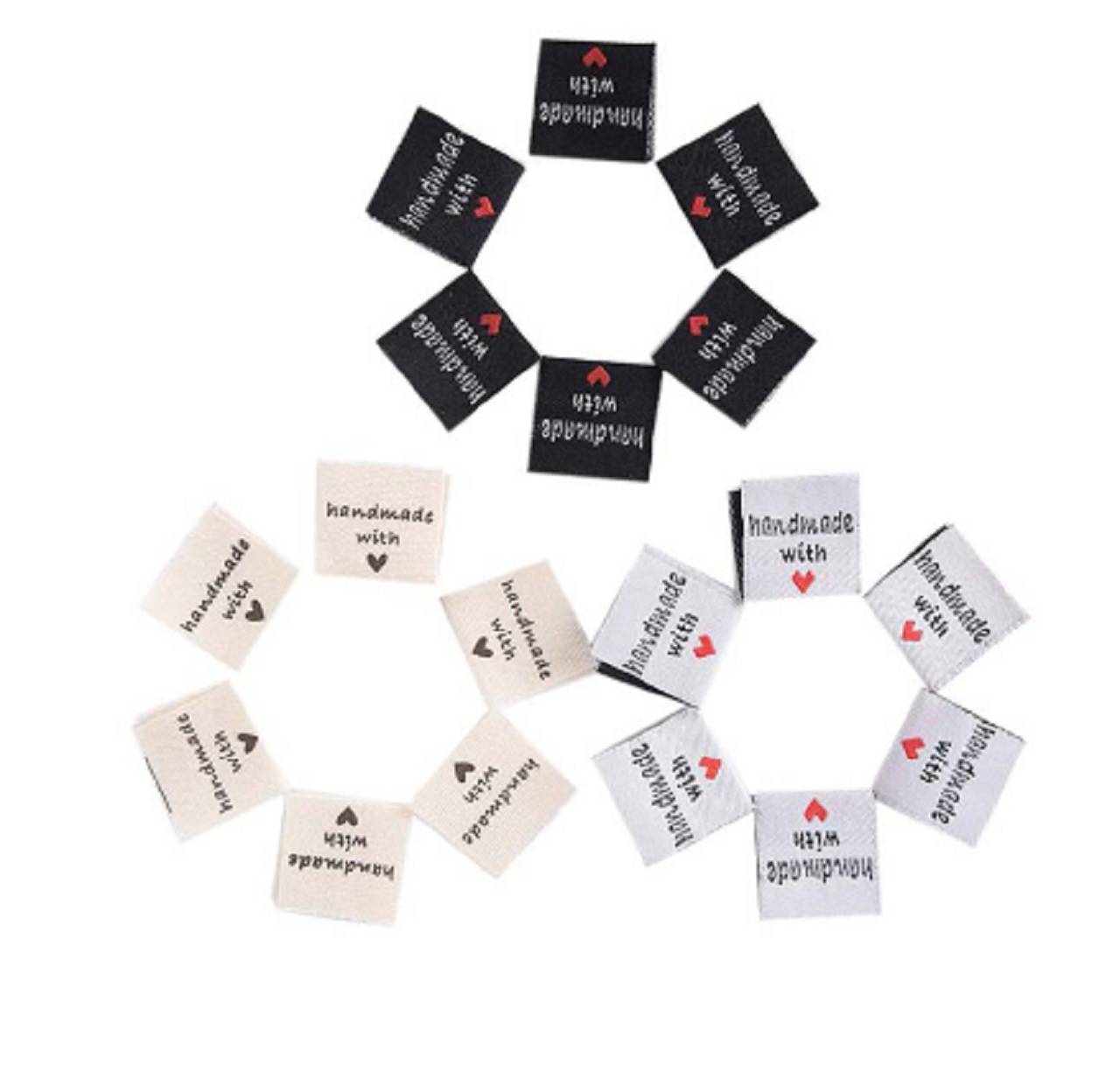 NT103 Nášivka hand made with love 2 x 2 cm