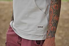 Topy, tričká, tielka - Tričko "HOODIE-TOP" béžová (S - Béžová) - 10885092_