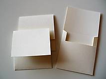 Papiernictvo - jednoduchý obal na CD/ jemne smotanový - 10889886_