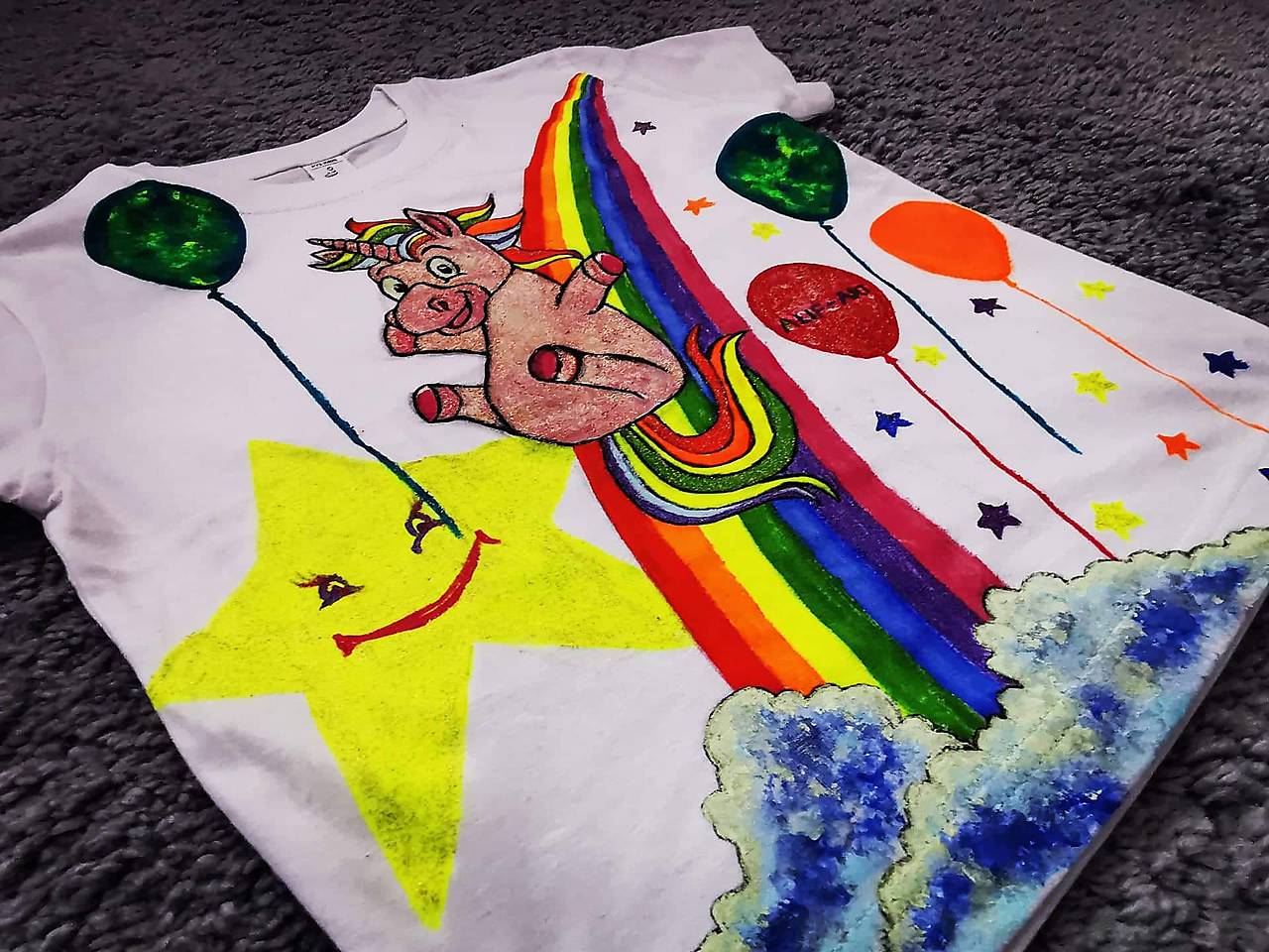 Detské maľované tričko