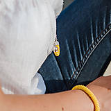 Náhrdelníky - SNAKE žltý - dlhý náhrdelník - 10890075_