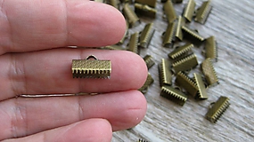 Komponenty - Koncovka bronzová 13 mm, 1 ks - 10893182_