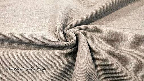 Textil - Patent rebrovaný - cena za 10 centimetrov látky (Šedá) - 10894774_