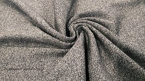 Textil - Patent rebrovaný - cena za 10 centimetrov látky (Šedo melírová) - 10894777_