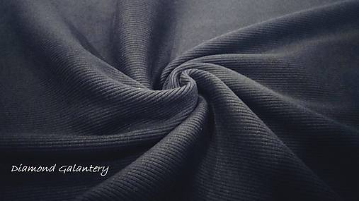 Textil - Patent rebrovaný - cena za 10 centimetrov látky (Čierna) - 10894778_