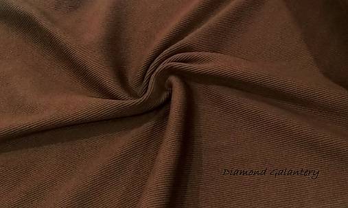 Textil - Patent rebrovaný - cena za 10 centimetrov látky (Škoricovo Hnedá) - 10894821_