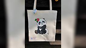 Nákupné tašky - ♥ Plátená, ručne maľovaná taška ♥ - 10896252_