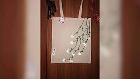 Nákupné tašky - ♥ Plátená, ručne maľovaná taška ♥ - 10896512_
